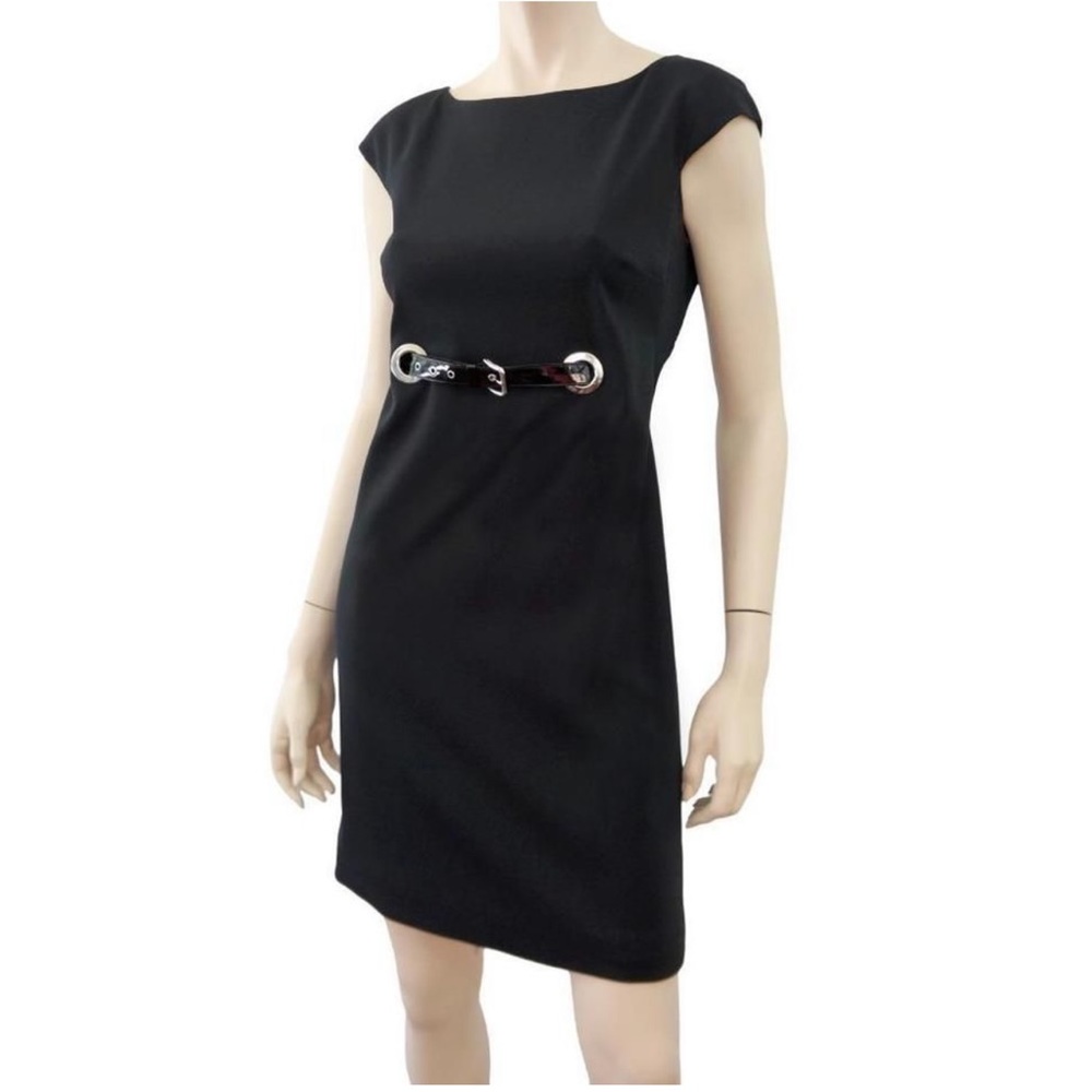 Dolce & Gabbana Couture belted black mini dress